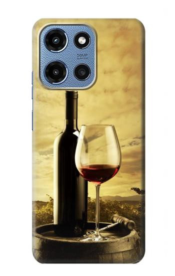 S2042 Raisin Vignoble Raisins Bouteille Rouge Vin Etui Coque Housse pour Motorola Moto G 5G (2025)