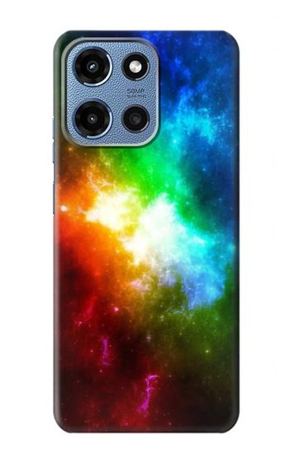 S2312 Arc en ciel coloré espace Galaxie Etui Coque Housse pour Motorola Moto G 5G (2025)