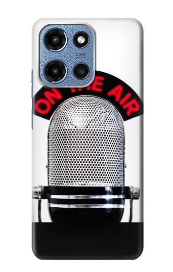 S2381 Radio Micro millésimé Sur les ondes Etui Coque Housse pour Motorola Moto G 5G (2025)