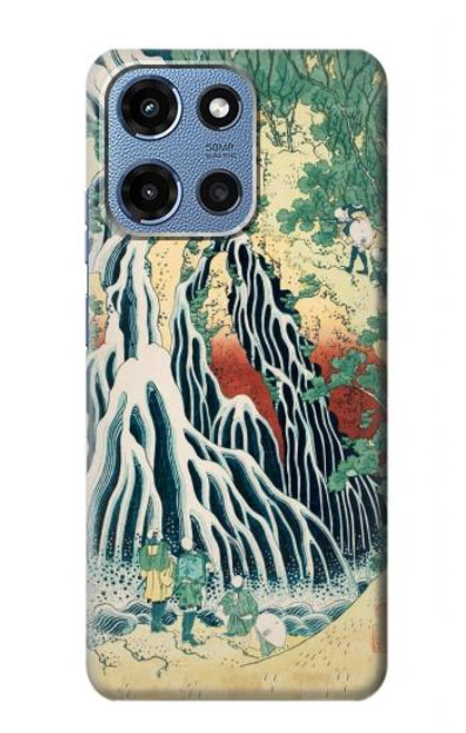 S2491 Hokusai Kirifuri Cascade à Kurokami Etui Coque Housse pour Motorola Moto G 5G (2025)