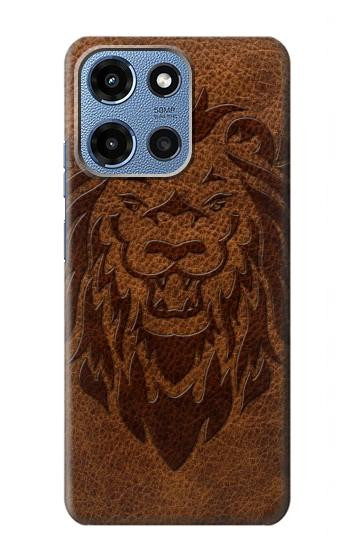 S2529 Leo Zodiaque Zodiaque marron Impression graphique Etui Coque Housse pour Motorola Moto G 5G (2025)