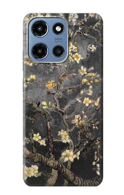 S2664 Noir Fleur Amandier Van Gogh Etui Coque Housse pour Motorola Moto G 5G (2025)