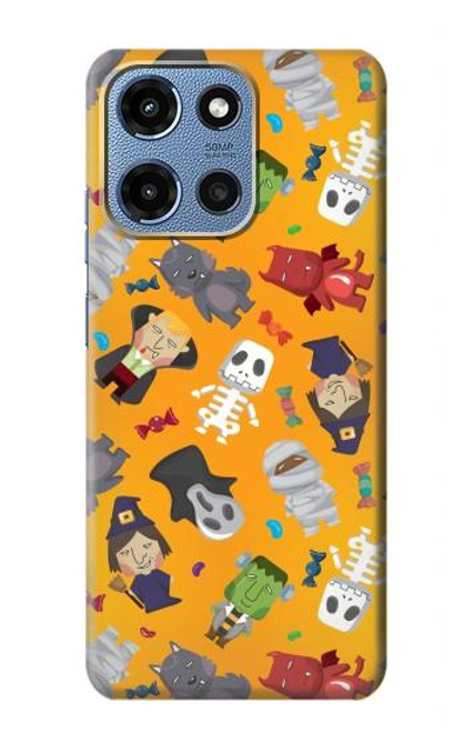 S3275 Mignon Halloween Motif Dessin animé Etui Coque Housse pour Motorola Moto G 5G (2025)