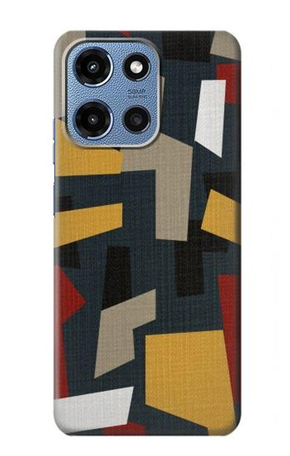 S3386 Résumé Tissu Texture Etui Coque Housse pour Motorola Moto G 5G (2025)