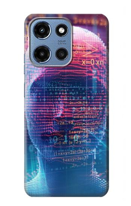 S3800 Visage humain numérique Etui Coque Housse pour Motorola Moto G 5G (2025)