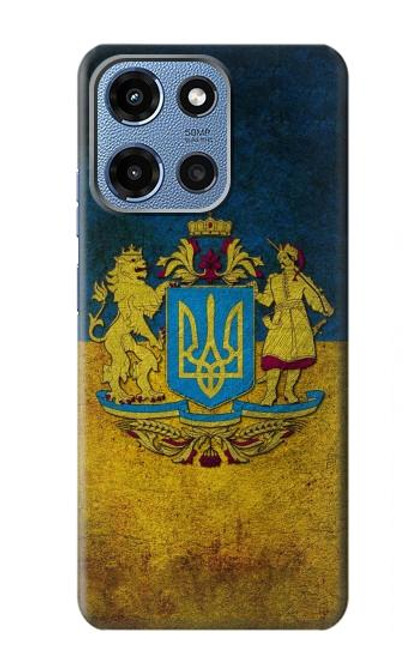 S3858 Drapeau de l'Ukraine Etui Coque Housse pour Motorola Moto G 5G (2025)