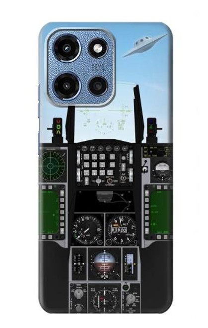 S3933 Avion de chasse OVNI Etui Coque Housse pour Motorola Moto G 5G (2025)