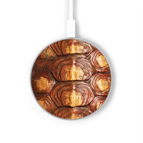 S0579 tortue Carapace Chargeur sans fil 15W Type-C iPhone Android Station de charge à lumière LED