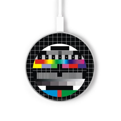 S1501 Pas de signal Télévision Chargeur sans fil 15W Type-C iPhone Android Station de charge à lumière LED