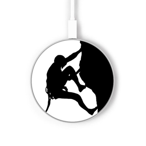 S2407 Alpiniste Escalade Chargeur sans fil 15W Type-C iPhone Android Station de charge à lumière LED