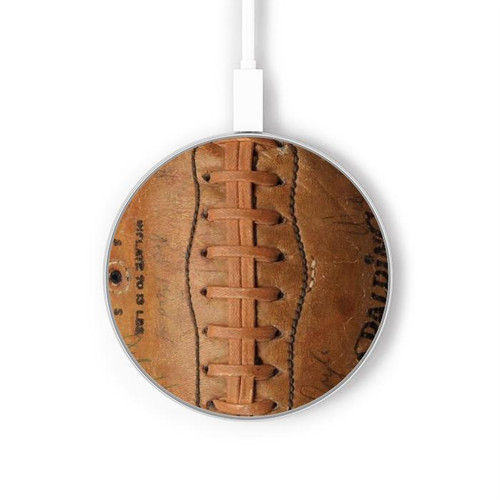 S2554 Vieux millésimé balle Chargeur sans fil 15W Type-C iPhone Android Station de charge à lumière LED