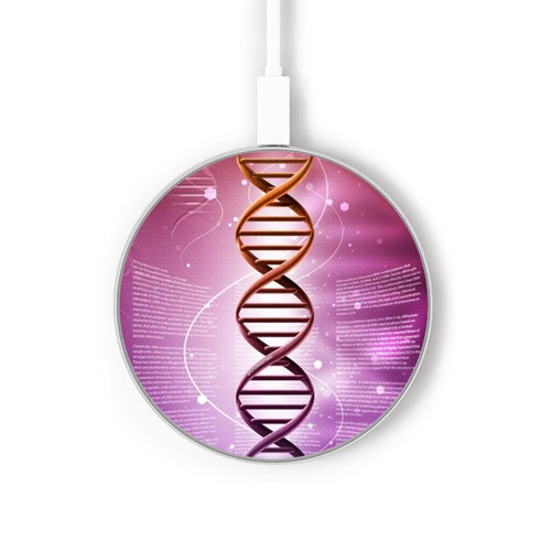 S2573 Adn code génétique Chargeur sans fil 15W Type-C iPhone Android Station de charge à lumière LED