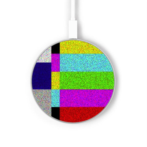 S2871 Le bruit du signal TV Chargeur sans fil 15W Type-C iPhone Android Station de charge à lumière LED