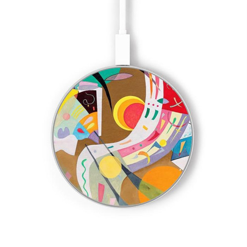 S3346 Vasily Kandinsky Guggenheim Chargeur sans fil 15W Type-C iPhone Android Station de charge à lumière LED