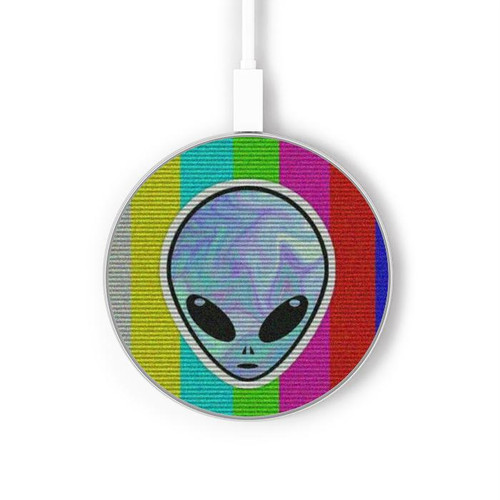 S3437 Extraterrestre Aucun signal Chargeur sans fil 15W Type-C iPhone Android Station de charge à lumière LED