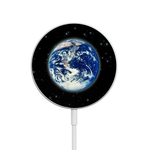 S2266 La planète Terre de l'Étoile nébuleuse espace Chargeur magnétique sans fil avec MagSafe 15W pour iPhone 16 15 14 13 12