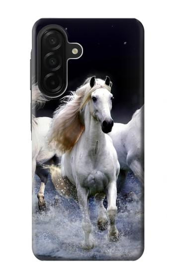 S0246 Cheval Blanc Etui Coque Housse pour Samsung Galaxy A26