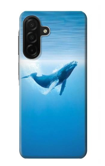 S0843 Baleine bleue Etui Coque Housse pour Samsung Galaxy A26
