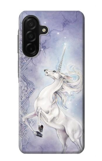 S1134 Cheval Blanc Licorne Etui Coque Housse pour Samsung Galaxy A26
