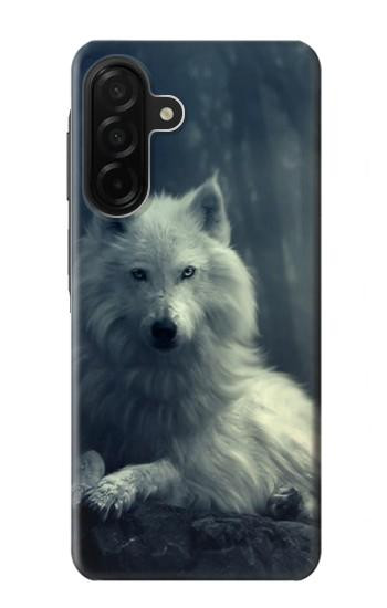 S1516 Loup blanc Etui Coque Housse pour Samsung Galaxy A26