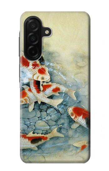 S1654 Carpe Koï poisson Peinture Art Etui Coque Housse pour Samsung Galaxy A26