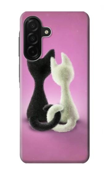 S1832 Chat d'amour Etui Coque Housse pour Samsung Galaxy A26