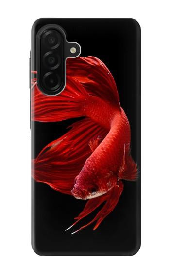 S2092 Rouge Poisson Combattant Etui Coque Housse pour Samsung Galaxy A26
