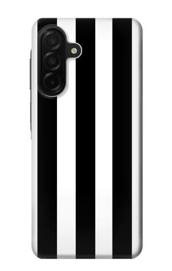 S2297 Noir et blanc rayures verticales Etui Coque Housse pour Samsung Galaxy A26