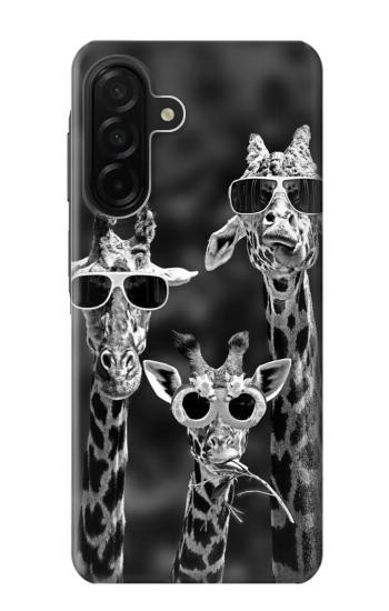 S2327 Girafes avec lunettes de soleil Etui Coque Housse pour Samsung Galaxy A26