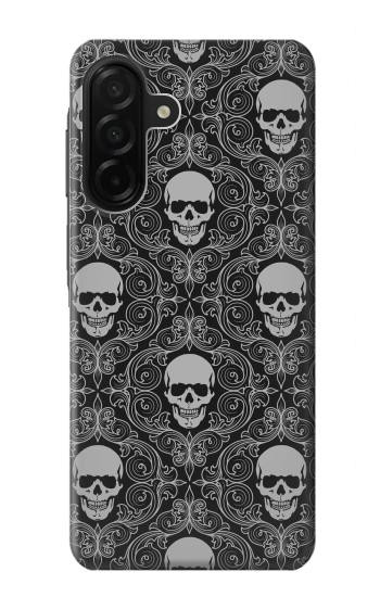 S2371 Crâne Motif monochrome Millésime Etui Coque Housse pour Samsung Galaxy A26