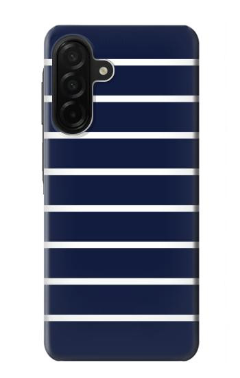 S2767 Marine rayé blanc Etui Coque Housse pour Samsung Galaxy A26