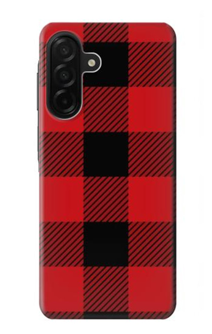 S2931 Rouge Buffle motif de vérification Etui Coque Housse pour Samsung Galaxy A26
