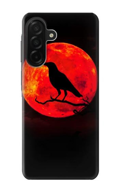 S3328 Corbeau Rouge Lune Etui Coque Housse pour Samsung Galaxy A26