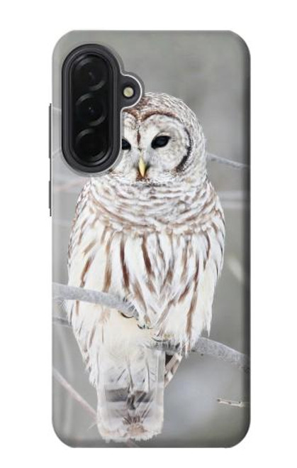 S1566 Milou Blanc Chouette Chouette Etui Coque Housse pour Samsung Galaxy A36