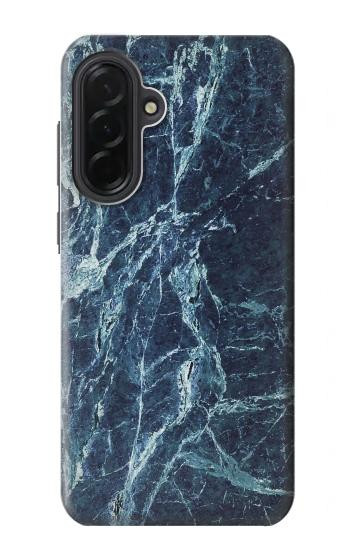 S2799 Lumière Bleu Marbre Pierre Imprimé Graphique Etui Coque Housse pour Samsung Galaxy A36
