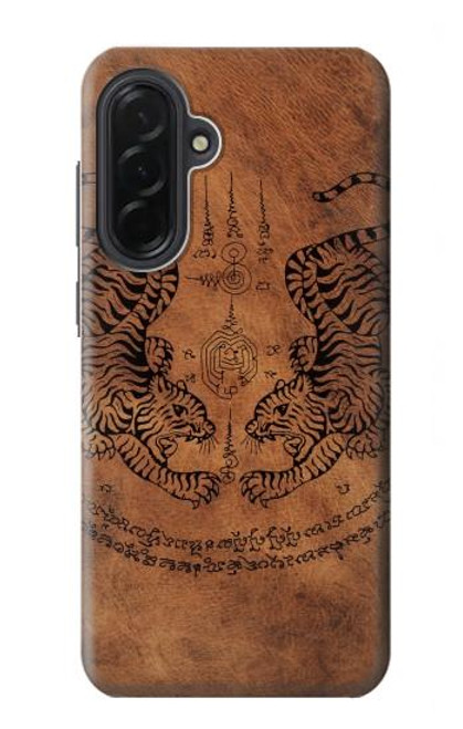 S3209 Sak Yant jumeau Tigre Etui Coque Housse pour Samsung Galaxy A36