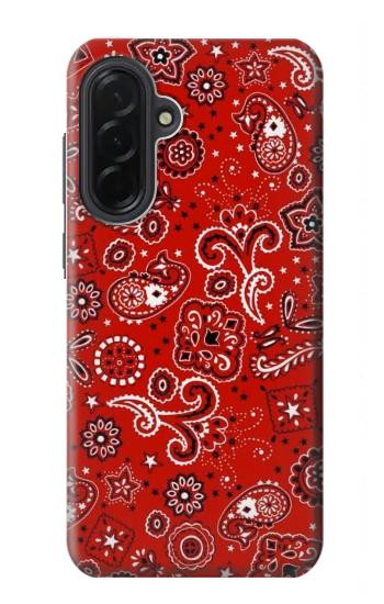 S3354 Rouge classique Bandana Etui Coque Housse pour Samsung Galaxy A36