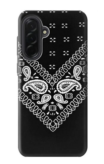S3363 Motif Bandana Noir Etui Coque Housse pour Samsung Galaxy A36