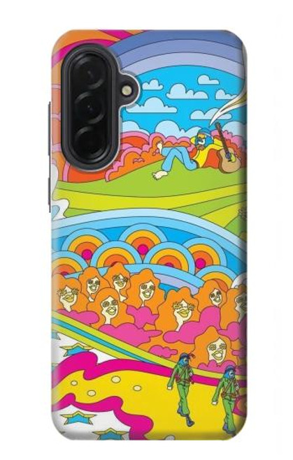 S3407 hippie Art Etui Coque Housse pour Samsung Galaxy A36