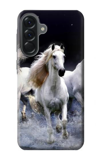 S0246 Cheval Blanc Etui Coque Housse pour Samsung Galaxy A56