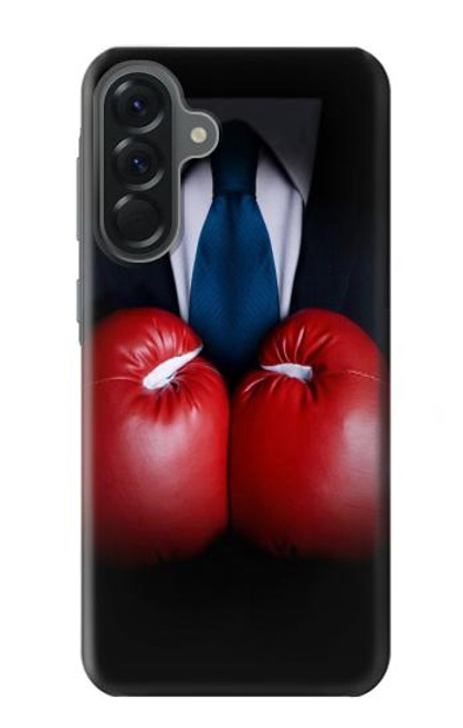 S2261 Homme d'affaires Noir Costume avec des gants de boxe Etui Coque Housse pour Samsung Galaxy A56