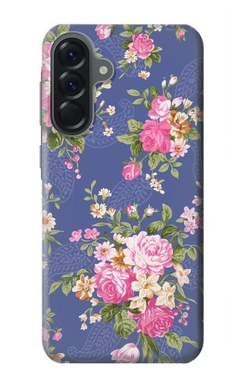 S3265 Motif Fleur millésimé Etui Coque Housse pour Samsung Galaxy A56