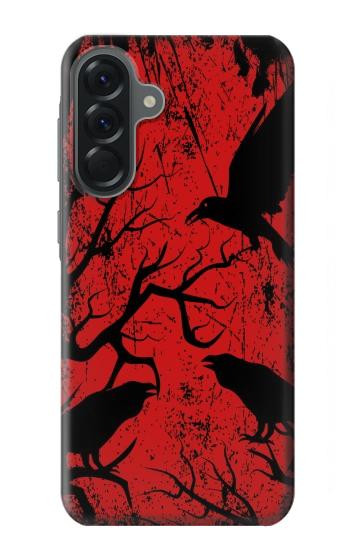S3325 Corbeau Noir Sang Arbre Etui Coque Housse pour Samsung Galaxy A56