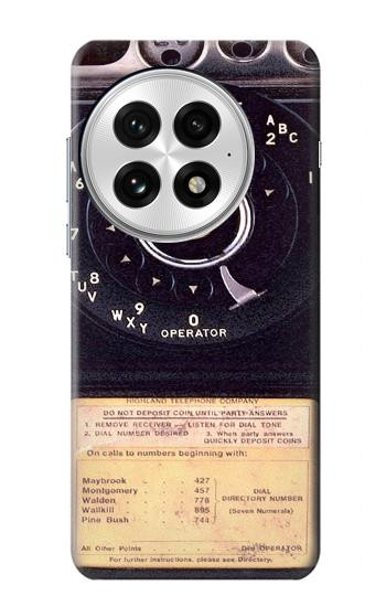 S0086 Vintage téléphone Etui Coque Housse pour OnePlus 13