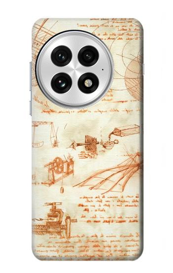 S0566 Dessin technique Da Vinci Etui Coque Housse pour OnePlus 13