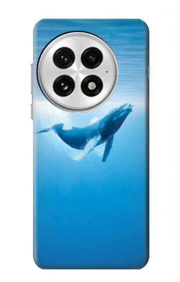 S0843 Baleine bleue Etui Coque Housse pour OnePlus 13