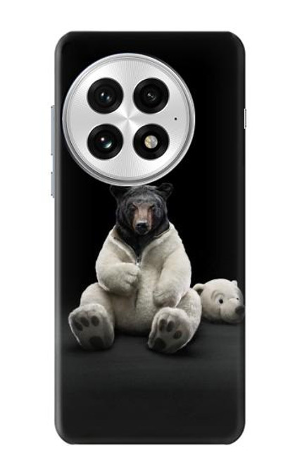 S0878 Ours noir Etui Coque Housse pour OnePlus 13