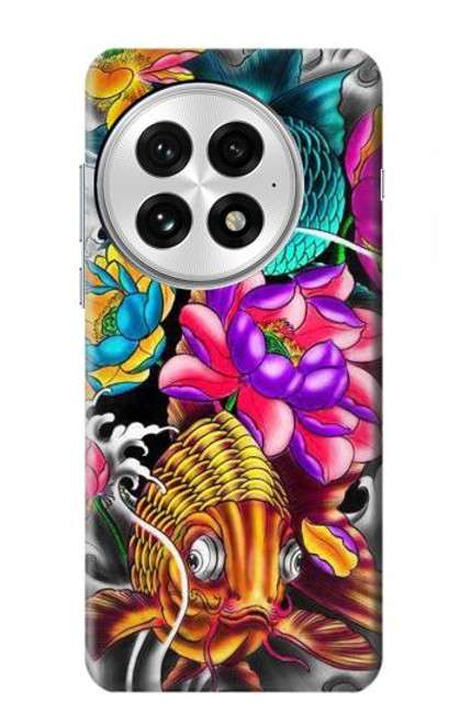S1630 Poissons japonais Oriental Tatouage Etui Coque Housse pour OnePlus 13