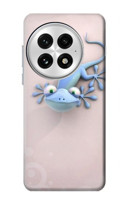 S1631 Drôle Gecko Lézard Etui Coque Housse pour OnePlus 13
