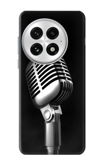 S1672 Rétro Musique Jazz Microphone Etui Coque Housse pour OnePlus 13